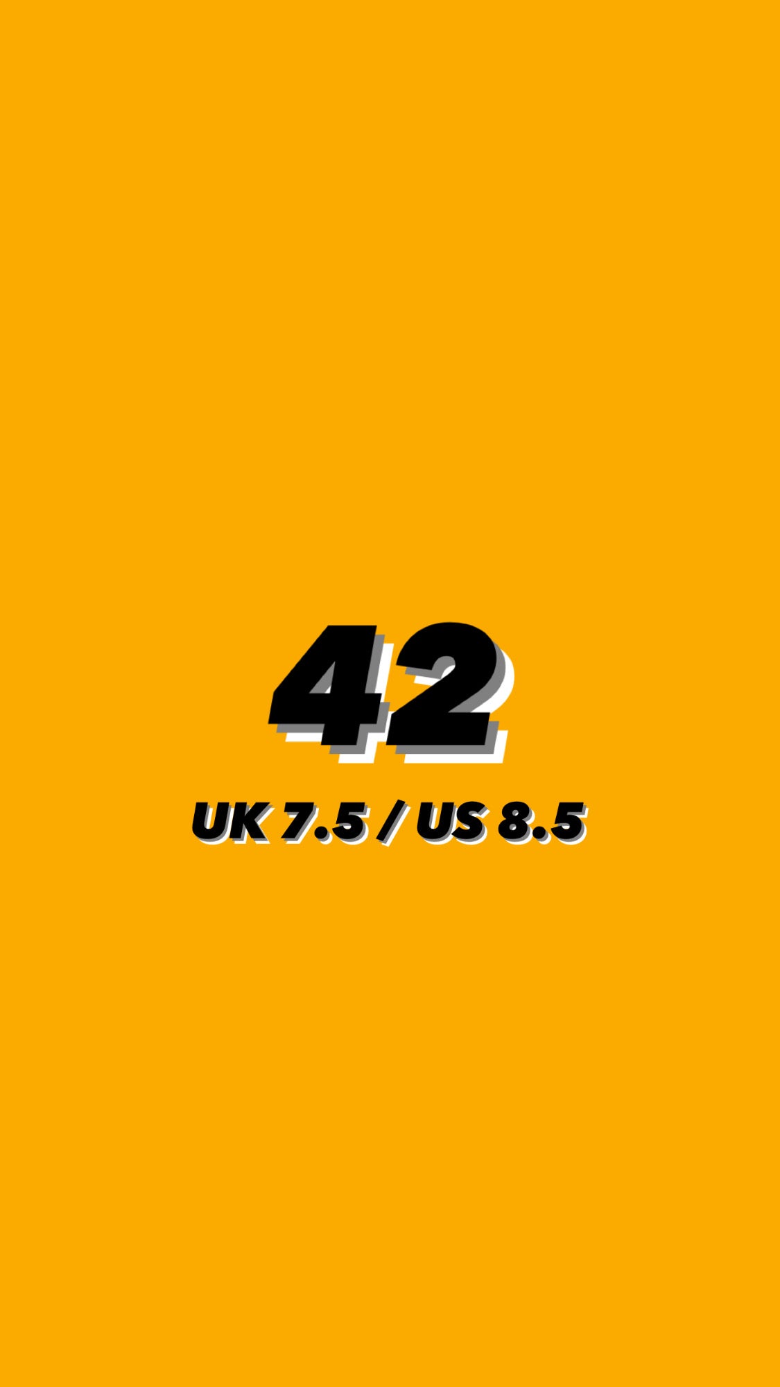 42 EU // 7.5 UK // 8.5 US