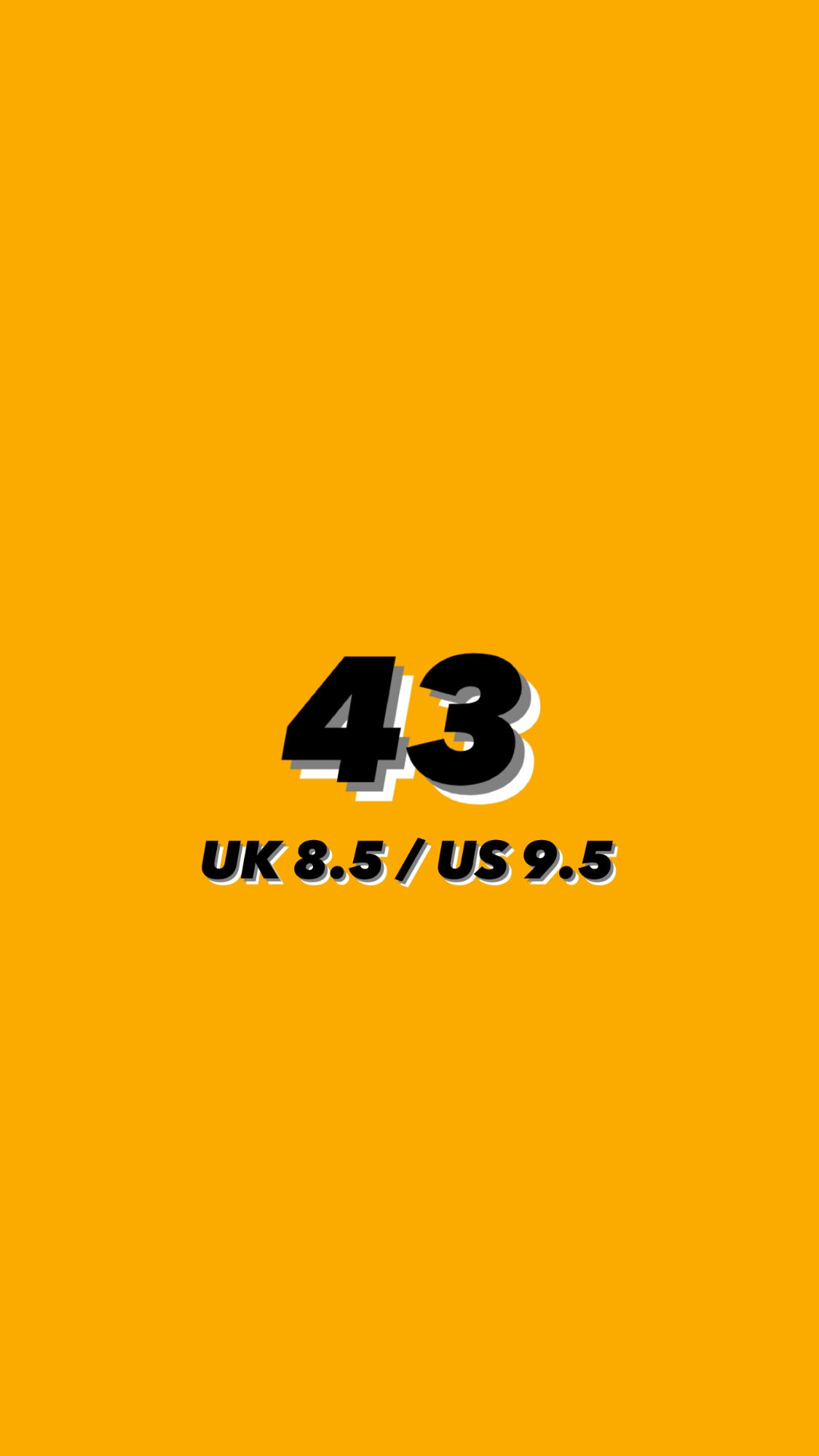 43 EU // 8.5 UK // 9.5 US